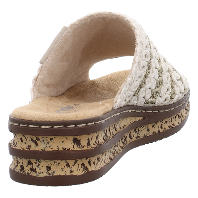 Rieker - 629X8-60 - 629X8-60 - beige - Pantoletten