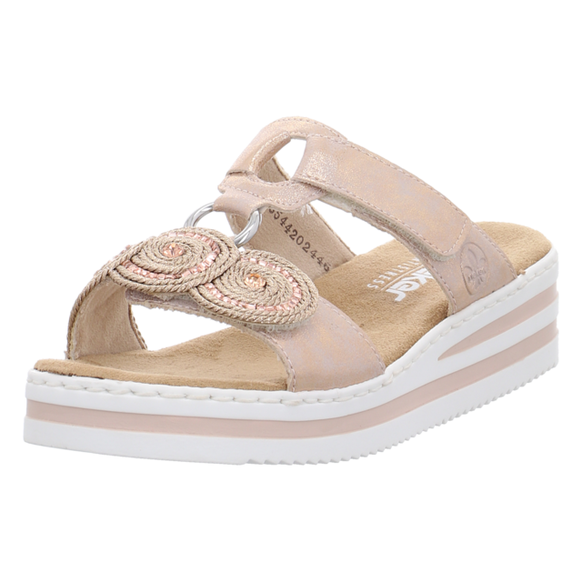 Rieker - V0200-90 - V0200-90 - gold - Pantoletten