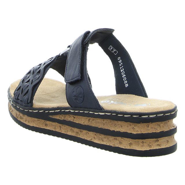 Rieker - 629K9-14 - 629K9-14 - blau - Pantoletten