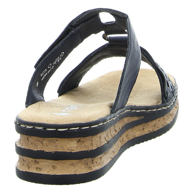 Rieker - 629K9-14 - 629K9-14 - blau - Pantoletten
