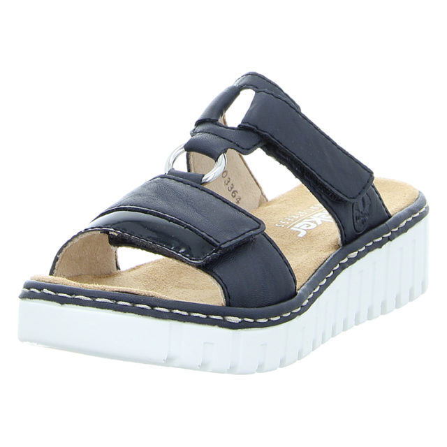 Rieker - V1396-14 - V1396-14 - blau - Pantoletten
