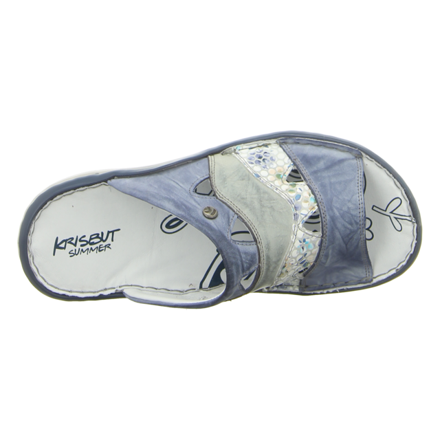 Krisbut - 7015-2-1 - 7015-2-1 - blau-kombi - Pantoletten