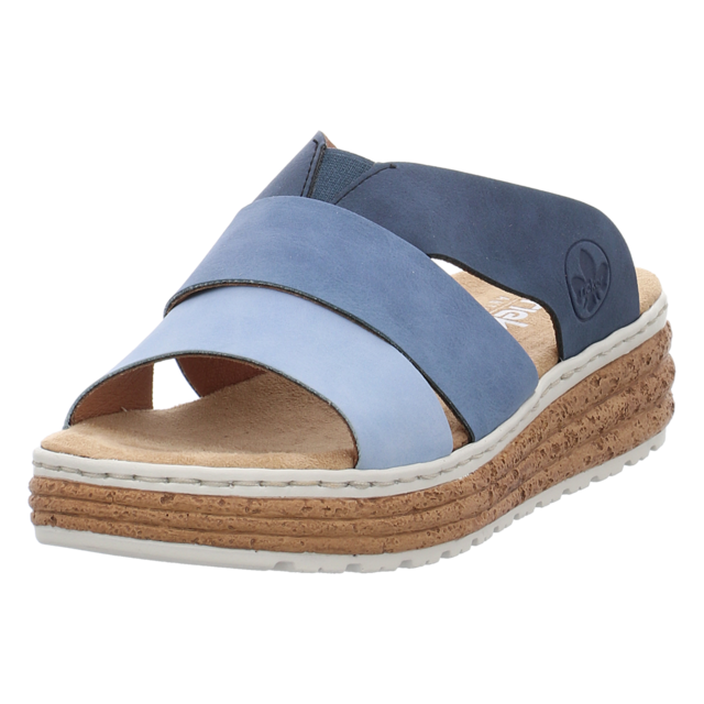Rieker - 62780-12 - 62780-12 - blau - Pantoletten