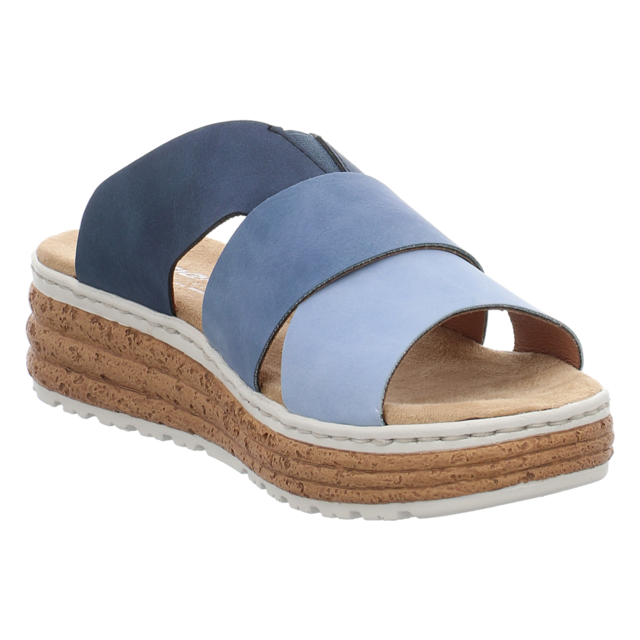 Rieker - 62780-12 - 62780-12 - blau - Pantoletten