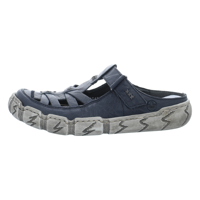 Rieker - L0396-14 - L0396-14 - blau - Pantoletten