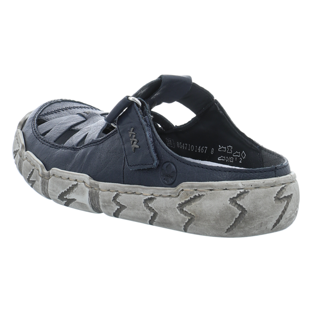 Rieker - L0396-14 - L0396-14 - blau - Pantoletten