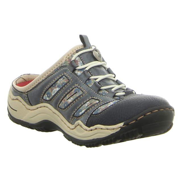 Rieker - L0555-16 - L0555-16 - blau - Pantoletten