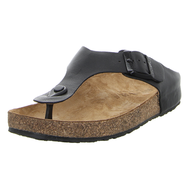 Haflinger - 819087 0 1764 - Bio Memphis - schwarz - Zehentrenner