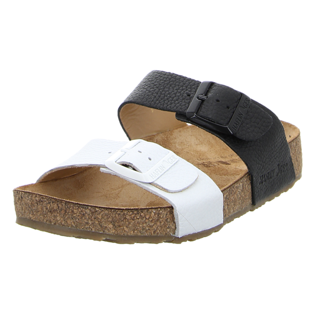 Haflinger - 819016 0 920 - Bio Andrea - schwarz/weiss - Pantoletten