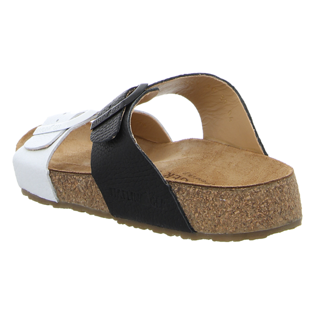 Haflinger - 819016 0 920 - Bio Andrea - schwarz/weiss - Pantoletten