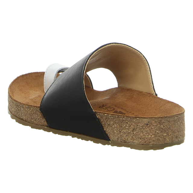 Haflinger - 819061 0 920 - Bio Anka - schwarz/wei - Zehentrenner