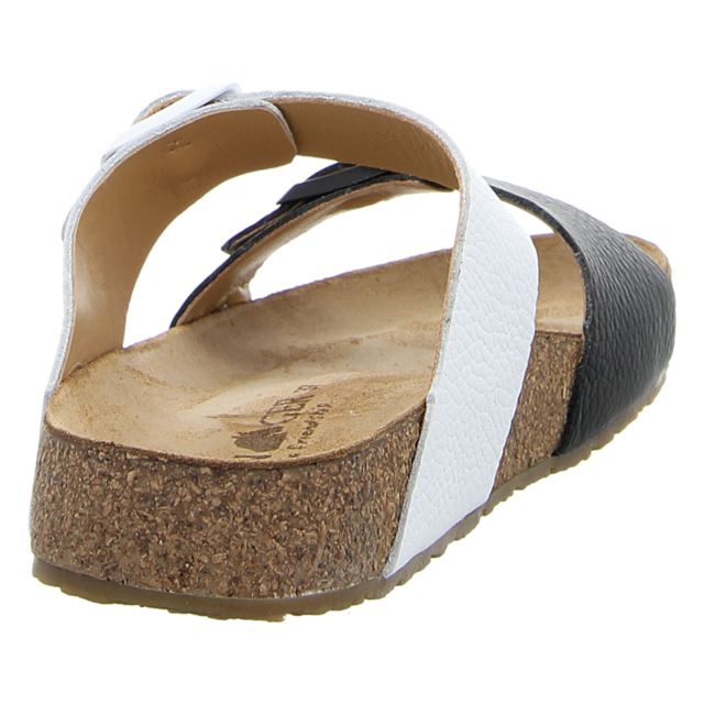 Haflinger - 819016 0 2335 - Bio Andrea - weiss/schwarz - Pantoletten