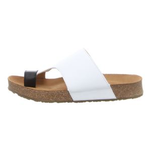 Zehentrenner - Haflinger - Bio Anka - wei/schwarz