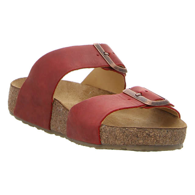 Haflinger - 819016 0 1723 - Bio Andrea - rot country - Pantoletten