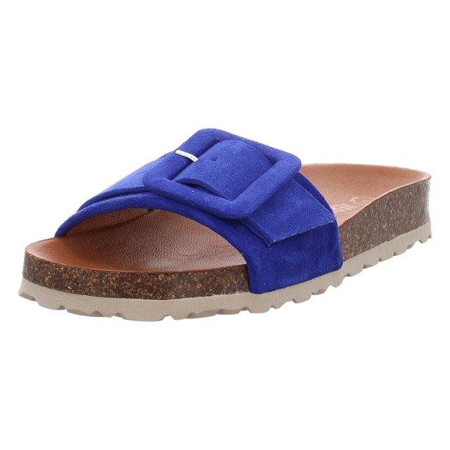 VERBENAS - REIKO VELOUR ROYAL BLUE - Reiko - royal blue - Pantoletten