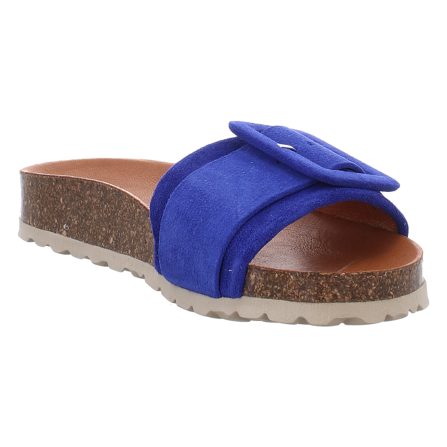 VERBENAS - REIKO VELOUR ROYAL BLUE - Reiko - royal blue - Pantoletten