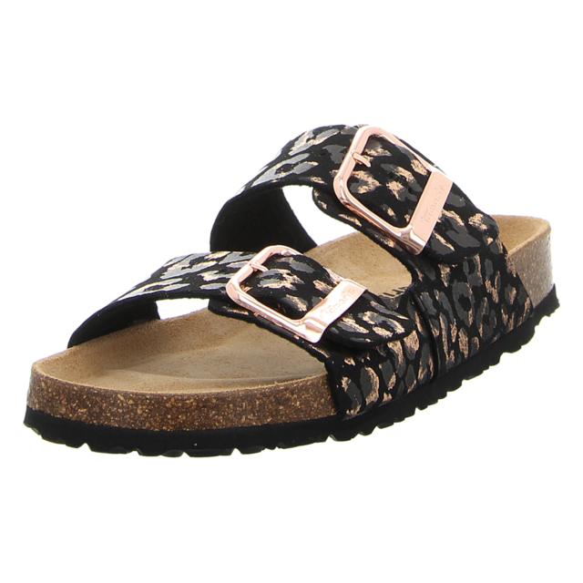 Tamaris - 1-27523-46-090 - 1-27523-46-090 - black leopard - Pantoletten