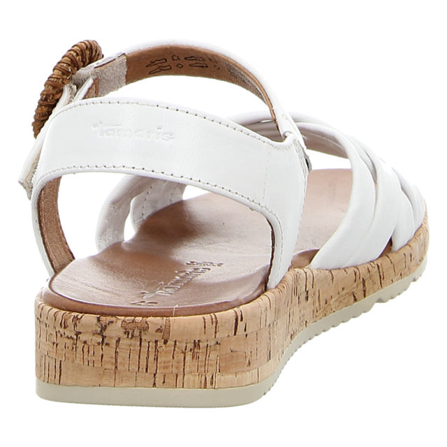 Tamaris - 1-28129-44-117 - 1-28129-44-117 - white leather - Sandaletten