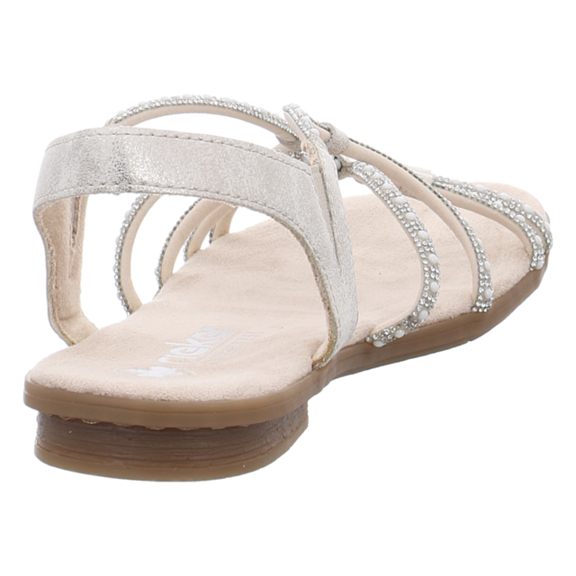 Rieker - 64270-60 - 64270-60 - beige/beige-gold - Sandaletten