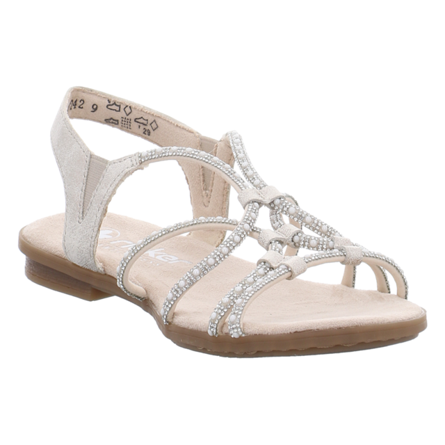 Rieker - 64270-60 - 64270-60 - beige/beige-gold - Sandaletten