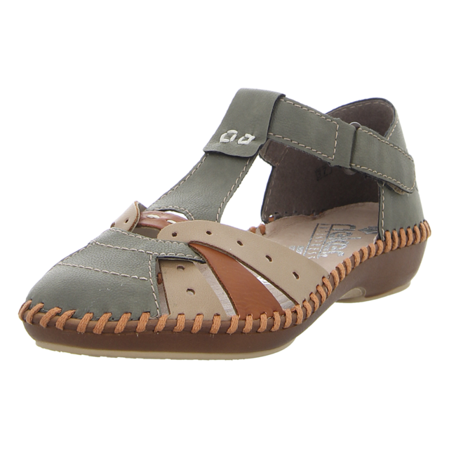 Rieker - M1655-54 - M1655-54 - grn kombi - Sandalen