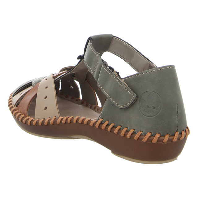 Rieker - M1655-54 - M1655-54 - grn kombi - Sandalen