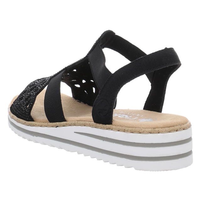Rieker - V0646-00 - V0646-00 - schwarz - Sandaletten