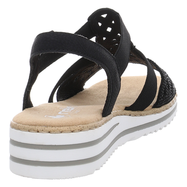 Rieker - V0646-00 - V0646-00 - schwarz - Sandaletten