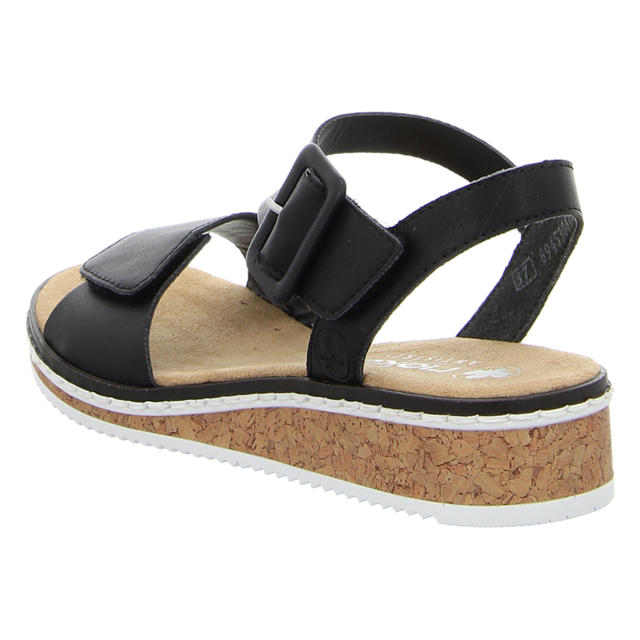 Rieker - V3660-02 - V3660-02 - schwarz - Sandaletten