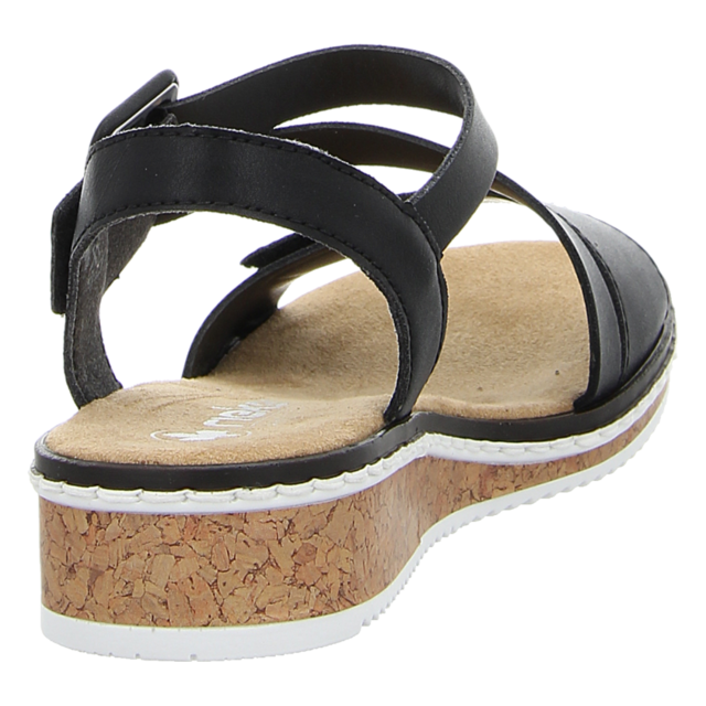 Rieker - V3660-02 - V3660-02 - schwarz - Sandaletten