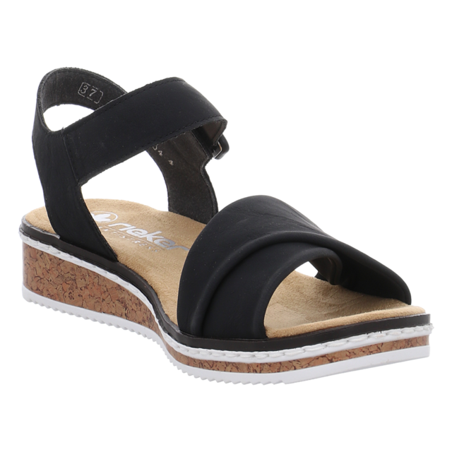 Rieker - V3691-00 - V3691-00 - schwarz - Sandaletten