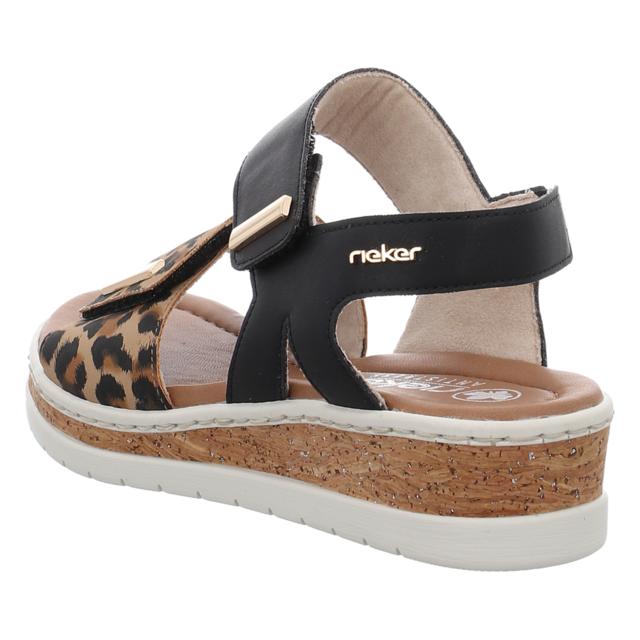 Rieker - V4181-00 - V4181-00 - schwarz kombi - Sandaletten