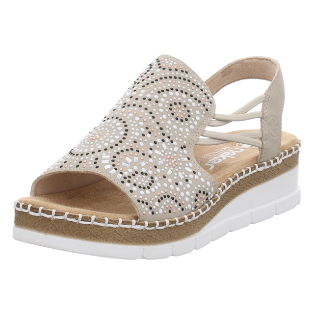 Rieker - V1246-62 - V1246-62 - beige - Sandaletten