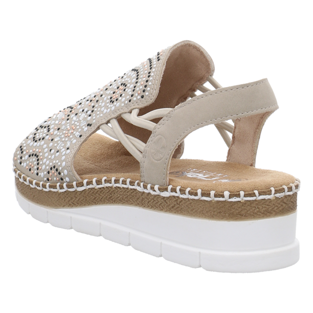 Rieker - V1246-62 - V1246-62 - beige - Sandaletten