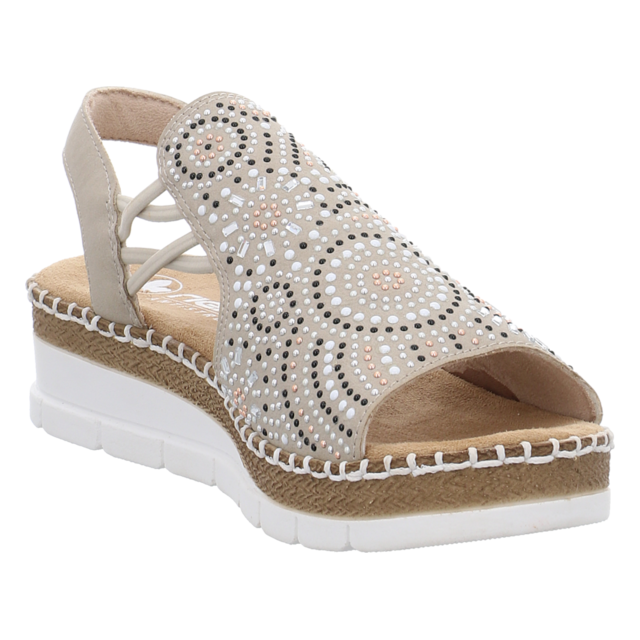 Rieker - V1246-62 - V1246-62 - beige - Sandaletten