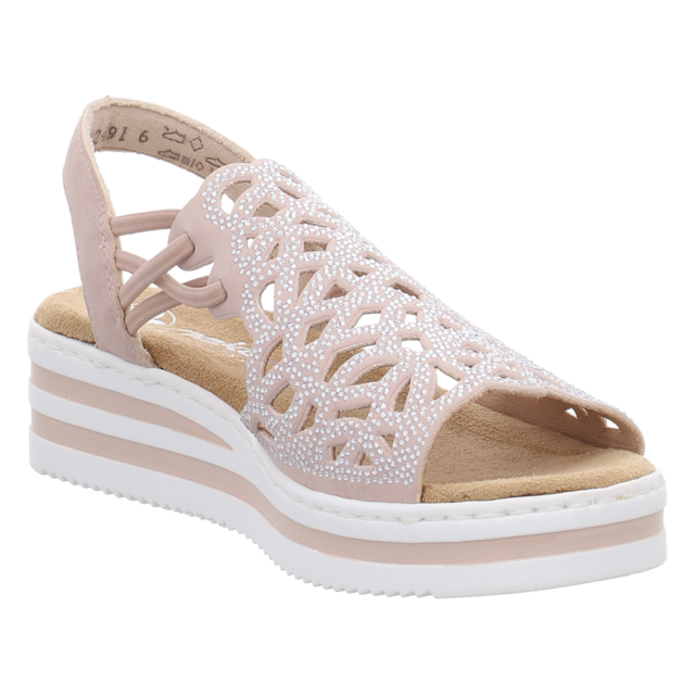 Rieker - V0241-31 - V0241-31 - rosa pink - Sandaletten