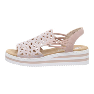 Sandaletten - Rieker - rosa pink