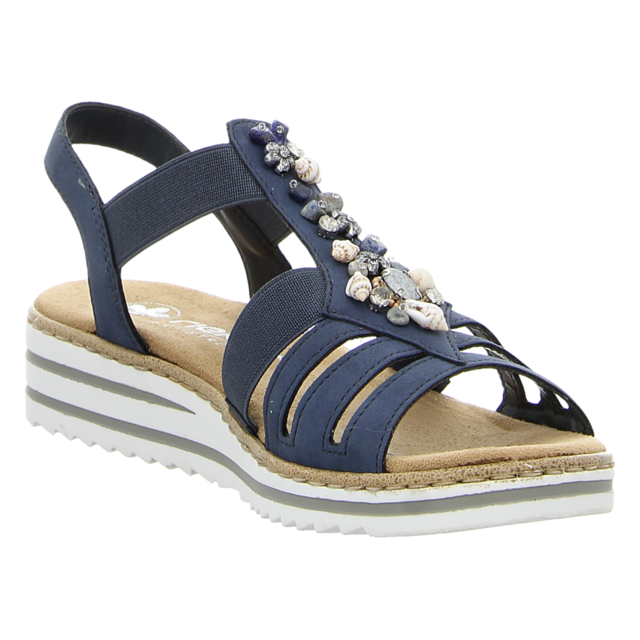 Rieker - V0649-14 - V0649-14 - blau - Sandalen