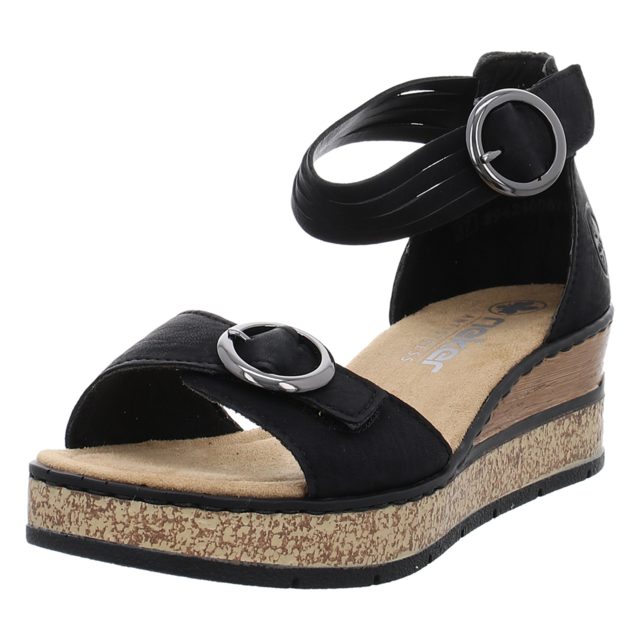 Rieker - 63780-00 - 63780-00 - schwarz - Sandaletten