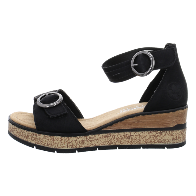Rieker - 63780-00 - 63780-00 - schwarz - Sandaletten