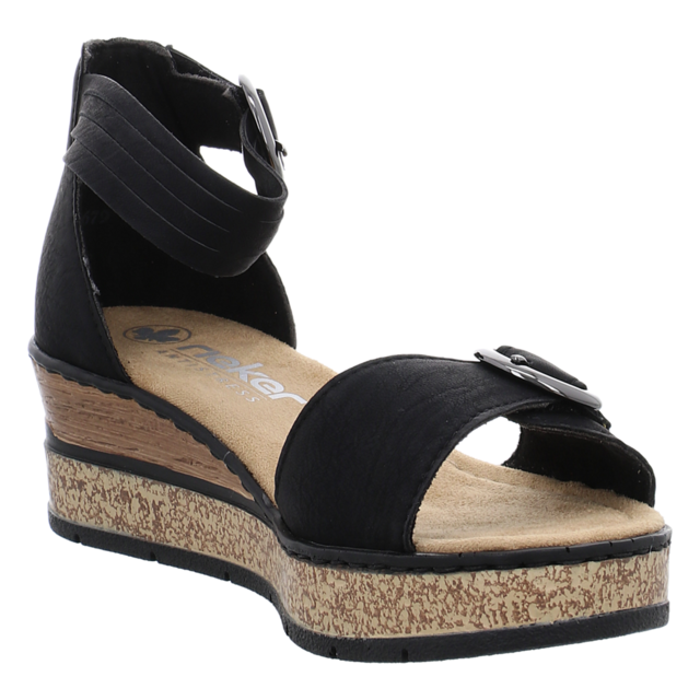 Rieker - 63780-00 - 63780-00 - schwarz - Sandaletten