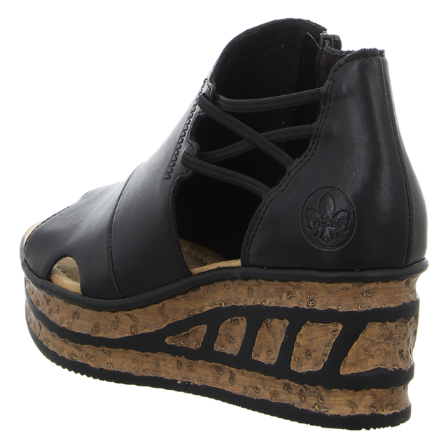 Rieker - 68197-00 - 68197-00 - schwarz - Sandaletten