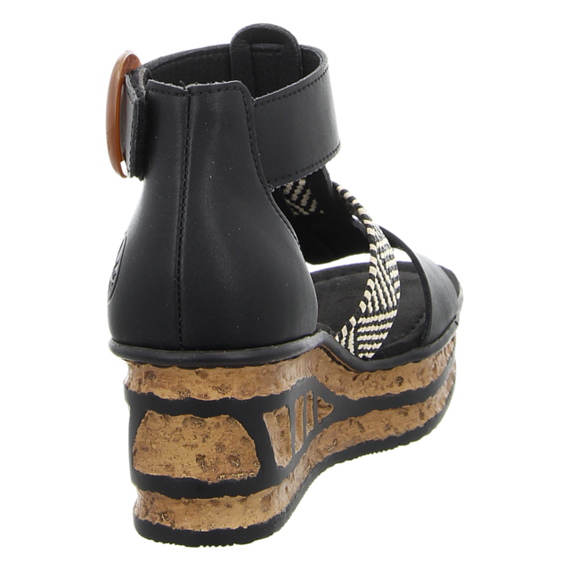 Rieker - 68182-00 - 68182-00 - schwarz - Sandaletten