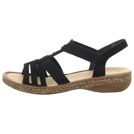 Sandalen - Rieker - schwarz