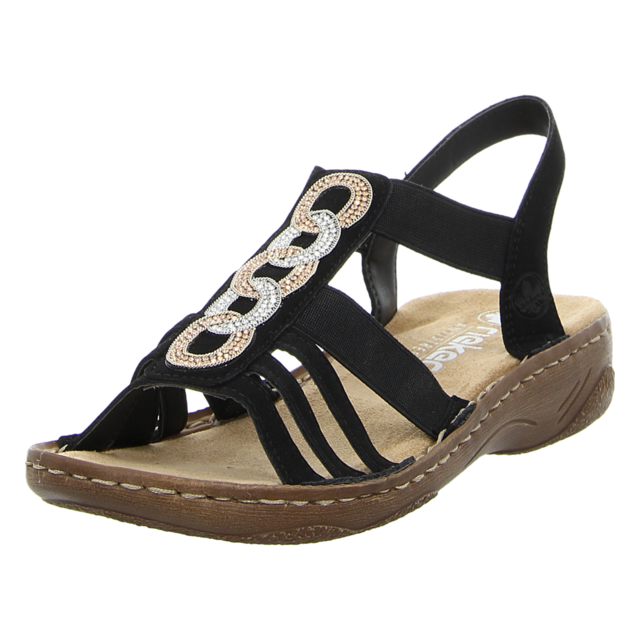 Rieker - V2870-00 - V2870-00 - schwarz - Sandalen