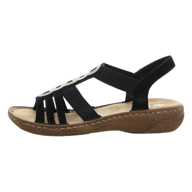 Rieker - V2870-00 - V2870-00 - schwarz - Sandalen