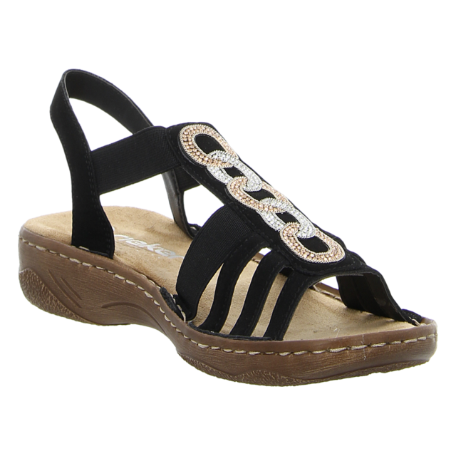 Rieker - V2870-00 - V2870-00 - schwarz - Sandalen