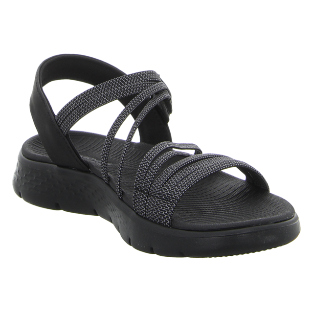 Skechers - 141473 BKGY - Go Walk Flex Sandal - black/gray - Sandalen