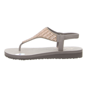 Zehentrenner - Skechers - Meditation - taupe/rhinestone