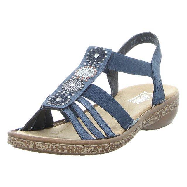 Rieker - 628G9-16 - 628G9-16 - blau - Sandalen